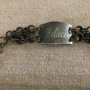 Vintage gold toggle bracelet